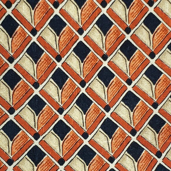 Ermenegildo Zegna Men’s Silk Tie Geometric Luxury Designer Necktie Made in Italy - Picture 2 of 3